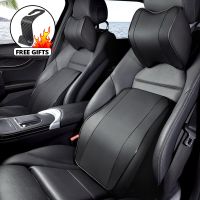 New Car Waist Cushion Car Neck Pillow Lumbar Support Memory Cotton Foam Polyester Fiber Headrest Back Support For Car Interior