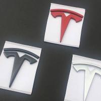 Upgrade  Tesla Modelx Metal Bumper Stickers Models Car Logo Car Body Sticker Rear Car Badge Decorative Sticker Fender Labeling sticker car sticker car decals cute stickers  3d stickers bumper sticker car bumper