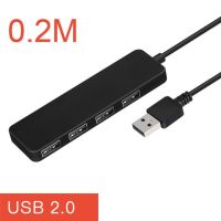 Kuwfi ตัวแยกภายนอก Usb 4พอร์ต Usb ฮับกับพร้อมไมโครชาร์จสำหรับฮับต่อพ่วง Imac Lapusb อุปกรณ์คอมพิวเตอร์