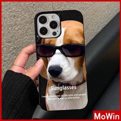 Mowin - เข้ากันได้สำหรับ เคสไอโฟน เคสไอโฟน11 เคส สำหรับ iPhone 14 max เคสนิ่มสีดำเคส ลูกอม กันกระแทกรูใหญ่ป้องกันกล้องหล่อสุนัข