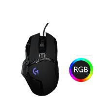 สีการออกแบบตามหลักสรีรศาสตร์ G502แบบมีสายเมาส์กล,RGB เมาส์สำหรับเล่นเกมส์