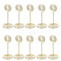 10PC Various Shapes Place Card Holder Metallic Table Number Stand Paper Clamp Romantic Photo Clip Desktop Decoration