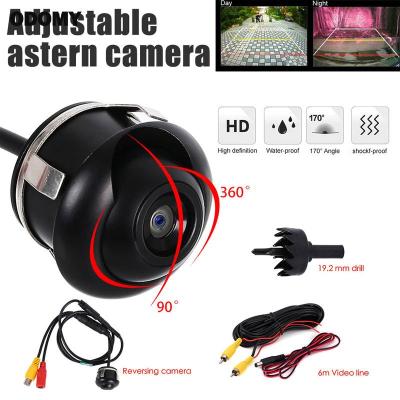 กล้องย้อนกลับจอดรถ CCD กันน้ำสำหรับ Kamera Spion รถถอยหลัง360 ° HD การมองเห็นได้ในเวลากลางคืนรถจอดรถ