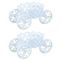 2-Pack Single Princess Carriage Cupcake Stand Holder Display