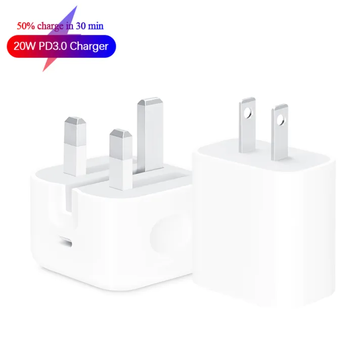 Konsmart 20W PD Fast Charger for iPhone 13 Pro 12 Mini 11 X XR XS Max 8 Plus iPad Pro USB Type C Power Adapter Quick Charging Travel Wall Chargers