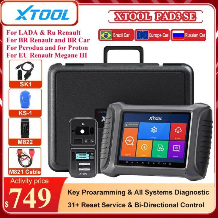 XTOOL X100 PAD3 SE With KC501 For BENZ Infrared Key OBD2 Key Programmer