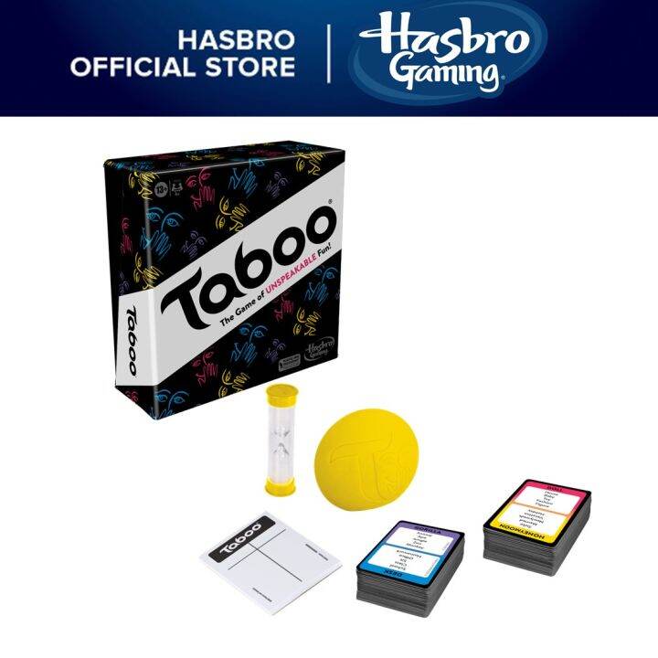 Classic Taboo Game, Party Word Guessing Game for Adults and Teens, Board Game for 4+ Players
