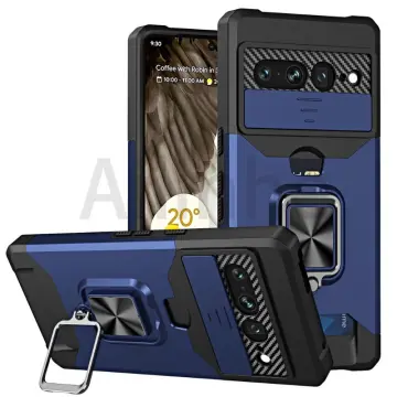 For Google Pixel 6a Case Ring Kickstand Armor Phone Cover with Screen  Protector