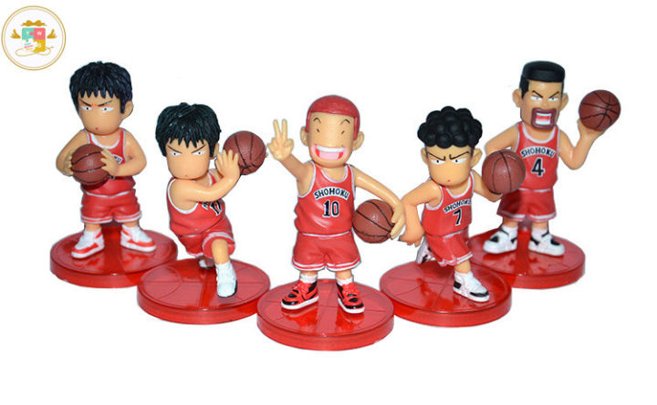 slam-dunk-figure-model-โมเดล-สแลมดั้ง-ฟิกเกอร์-ซากุรางิ-ฮานามิจิ-5-ชิ้น-เซ็ต-ของเล่น-ของสะสม-ของขวัญ