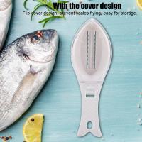 Fast Remove Fish Skin Scraping Brush Plastic Scraper Kitchen Cleaning Fishes tool