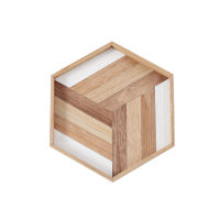 Nordic Style Hexagonal Dinner Plate Kitchen Household Tableware Wooden Tray Storage Tray Simple Geometric Baking Wooden