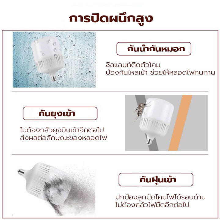 หลอดไฟ-led-พร้อมส่ง-highbulb-light-ประหยัดพลังงาน-ราคาถูก-ไฟled-ขั้ว-e27-หลอดไฟบ้าน-25w-35w-45w-65w-ไฟตลาดนัด-แสงขาว-ไม่ทำลายสายตา-220v-night-city