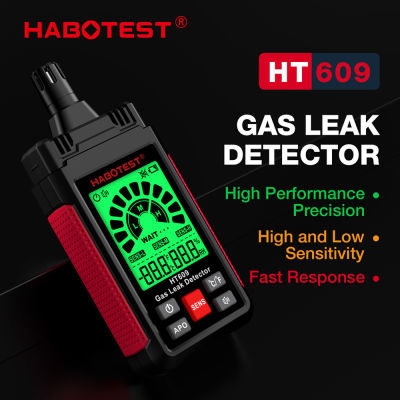 HABOTEST HT609 เครื่องตรวจจับแก๊สรั่ว 1000PPM Gas Leak Detector จอแสดงผล LCD