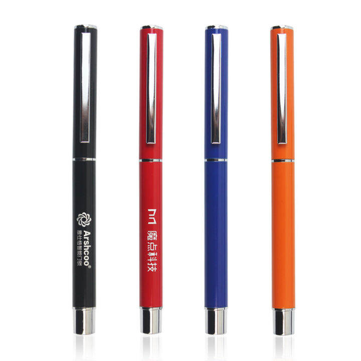 Copllent Quick record handwriting black metal ballpoint pen engraving