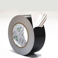 Black Aluminum Foil Tape Waterproof Anti-Aging High Temperature Resistant Shielding Foil Tape 50 Meters