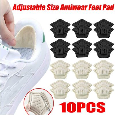 10pc Insoles Patch Heel Pads for Sport Shoes Adjustable Size Antiwear Feet Pad Cushion Insert Insole Heel Protector Back Sticker Shoes Accessories