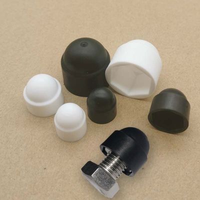 10Pcs Plastic Bolt Nut Dome Protection Caps Covers Black White Bolt Head Protect Insulation Cover Nut Screw Decor Dustproof