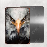 Bald Eagle Vintage Plaque Metal Retro Tin Sign Bar Pub Club Wall Decor Iron Painting Decorative Xcm Plate（Only one size: 20cmX30cm）(Contact seller, free custom pattern)