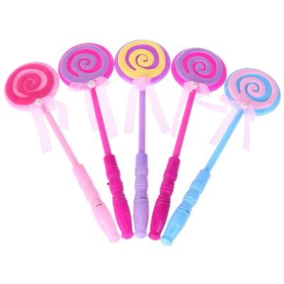 【Micheer】LED Lollipop Fairyไม้คทาเจ้าหญิงแฟลชแท่งไฟเรืองแสงอุปกรณ์โคมไฟของเล่น