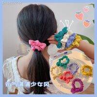 ✜ New Cute Colors Bow Fabric Scrunchie Hairbands For Girls Kid Solid Hair Ties Ponytail Holder Rope Headdress Accessories Headwear