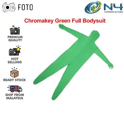 Foto Chromakey Green ชุดบอดี้สูท ผ้าสแปนเด็กซ์ ยืดได้ ซ่อนได้ สําหรับผู้ชาย และผู้หญิง