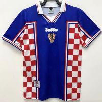 1998 Croatia Home Retro Away Jersey 98 9 Suk ชุดฟุตบอล