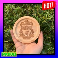 coaster จานรองแก้ว โลโก้ ลิเวอร์พูล ที่รองแก้ว ไม้ยาง หนา 1 ซม. จำนวน 1 ชิ้น Liverpool Rubber wood coaster 1 psc พร้อมส่ง จัดส่งรวดเร็ว