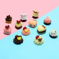 7 Pcs Mini Candy Desert  Flatback Charm For DIY Hair Bow Scrapbooking Decoration Embellishment Charm Clay  Dough