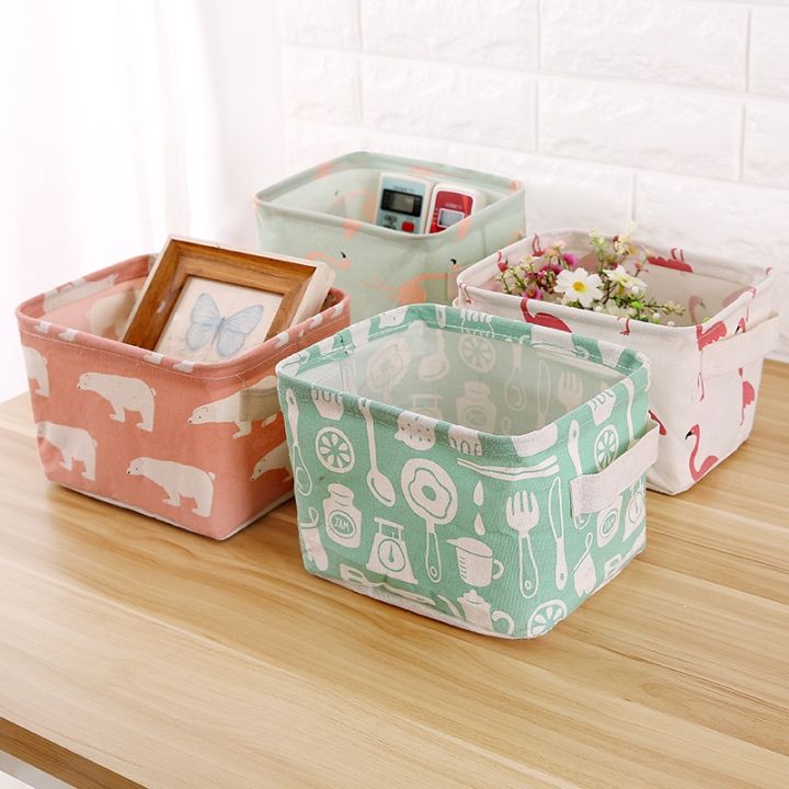 20x16cm-linen-desktop-storage-box-portable-cute-animal-print-fabric-underwear-toy-storage-box-multi-purpose-office-desktop-organizer