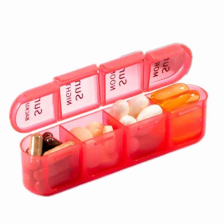 28ช่องกล่องเก็บของพกพารายสัปดาห์ยา-pillbox-7วัน4ครั้ง-pill-คอนเทนเนอร์อิสระผู้ถือกรณี