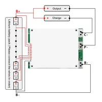 10S 42V 35A Ternary Li-Ion Battery Protection Board BMS with Equalization 18650 Battery Charger PCB Protection Board