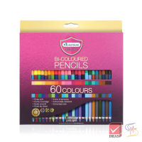 Master Art มาสเตอร์อาร์ต สีไม้ ดินสอสี 2 หัว 60 สี จำนวน 1 กล่อง