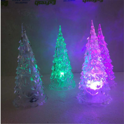 Fairy Light String Acrylic Multicolor Christmas Tree Led Ornaments Christmas Holiday Party Wedding Decoration Garland Home Decor
