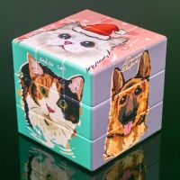 3x3x3 Cubes 3D Cartoon Dog Magic 3x3 Professional Speed Puzzle Educational Toys Infinite Original Hungarian Cubo Magico