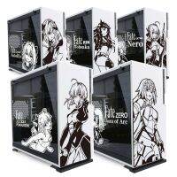 Fate Saber Joan Astolfo สติ๊กเกอร์ภาพอะนิเมะสติ๊กเกอร์ Casing PC สำหรับตกแต่งโฮสต์คอมพิวเตอร์ ATX สติกเกอร์ตกแต่งแบบลอกออกได้กันน้ำ