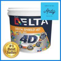 สีน้ำทาภายนอก DELTA SHIELD 4D BASE B กึ่งเงา 2.5 แกลลอนEXTERIOR WATER-BASED PAINT DELTA SHIELD 4D BASE B SEMI-GLOSS 2.5GAL **คุณภาพดี**