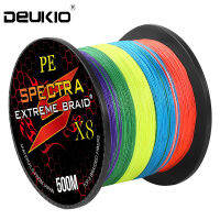 ในสต็อก1ม้วน8 Strands สายตกปลาที่มีสีสัน100/300/500M Extreme Strong Braided สายตกปลา Fishing Tackle