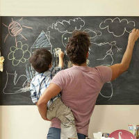 Childrens Blackboard Message Board Magic Slate Childrens Decorative Clipboard Drawing Board Reusable Removable PVC Blackboard