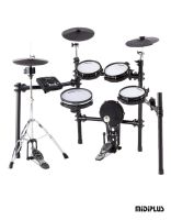 Midiplus กลองชุดไฟฟ้า หนังมุ้ง รุ่น ED8 แบบ 5 กลอง, 3 แฉ (Electric Drum Kit)