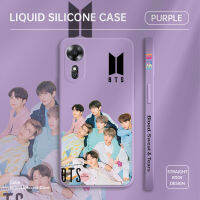 เคสมือถือสำหรับ OPPO A17/ A17K / OPPO A78 5G แฟชั่นยอดนิยมเกาหลีใต้ K-POP เด็กชายเคสโทรศัพท์รูปแบบขอบสี่เหลี่ยมของเหลวปลอกซิลิโคนคลุมทั้งหมดเคสปกป้องกล้อง