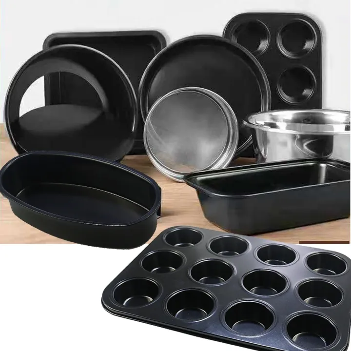 Complete Choices Set Baking Tools / NonStcik Black Baking Pan Lazada PH