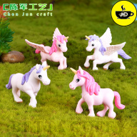 Ngựa Pony ngựa thiên thần có cánh ngựa đồng cỏ - trang trí tiểu cảnh thumbnail