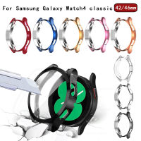 Case สำหรับ Samsung Galaxy Watch 4คลาสสิก46มิลลิเมตร42มิลลิเมตรอุปกรณ์เสริม TPU ชุบทุกรอบกันชนปกป้องกัน Galaxy Watch4คลาสสิก