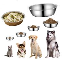 Pet Bowl 304 Stainless Steel For Small Medium Large Dog Cat Feeder Feeding Bowl Durable And Easy To Clean Pet Food Container