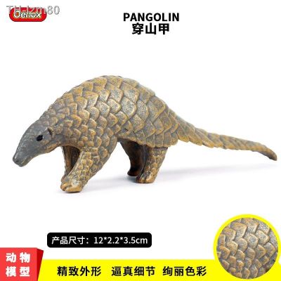 🎁 ของขวัญ Childrens solid simulation model of animal toy animals pangolins stone dace pangolin cognitive furnishing articles