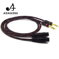 1 Pair HIFI Dual 6.35mm to DUal XLR Female Audio Cable 4N OFC 6.5 TRS to 2 XLR Audio Wire