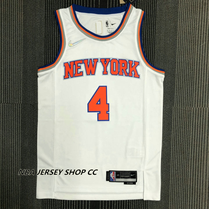 New 2022-23 New York Knicks Derrick Rose #4 Authentic White Jersey