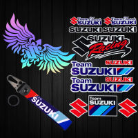 ยี่ห้อ Suzuki โลโก้การใช้ถังสติ๊กเกอร์โลโก้ร่างกายสะท้อนแสงกันน้ำจดหมายสติ๊กเกอร์กระจกเลเซอร์เย็นปีกสติ๊กเกอร์