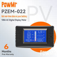 PowMr AC 6 in 1 220V 100A แอมแปร์มิเตอร์แบบดิจิตอลเฟสเดียวโวลต์มิเตอร์พลังงานโวลต์มิเตอร์โวลต์วัตต์ Kwh Factor Meter แยก CT Pzem-022