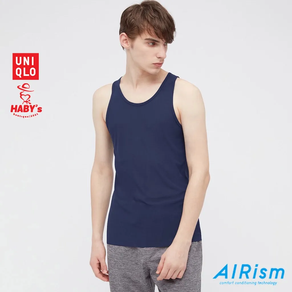 Brand New Uniqlo HEATTECH Ribbed Tank Top  Men XL Mens Fashion Tops   Sets Formal Shirts on Carousell